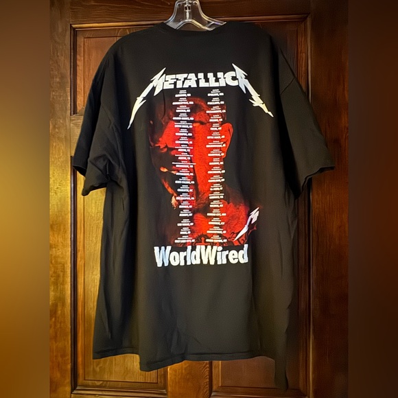 Metallica Men's Black Sz 2XL Hardwired..To-Self-Destruct Worldwired Tour T-Shirt - Picture 2 of 7